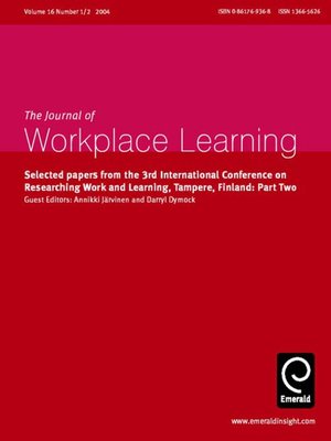 cover image of Journal of Workplace Learning, Volume 16, Issue 1 & 2